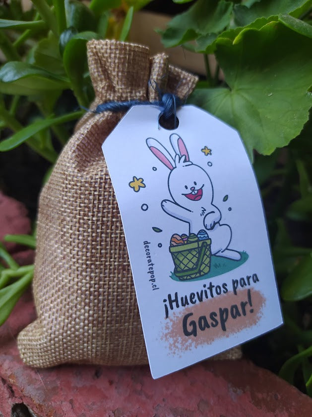 saquitos con huevitos de pascua