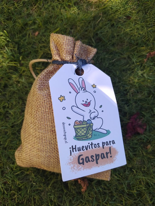 saquitos con huevitos de pascua