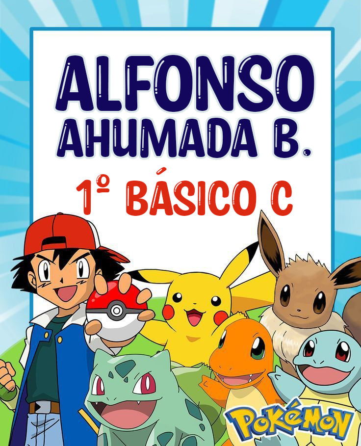 ETIQUETAS POKEMON / CUADERNOS LIBROS