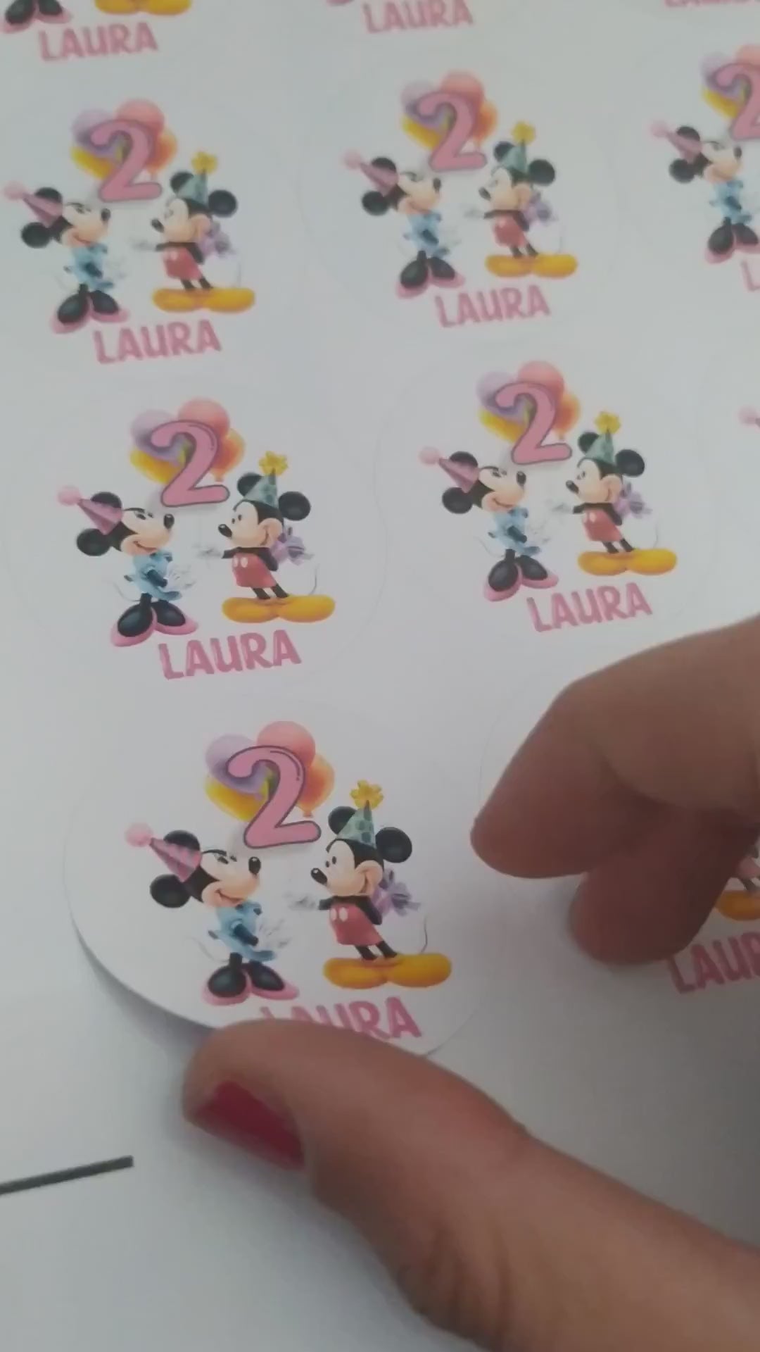 stickers cumpleaños personalizados